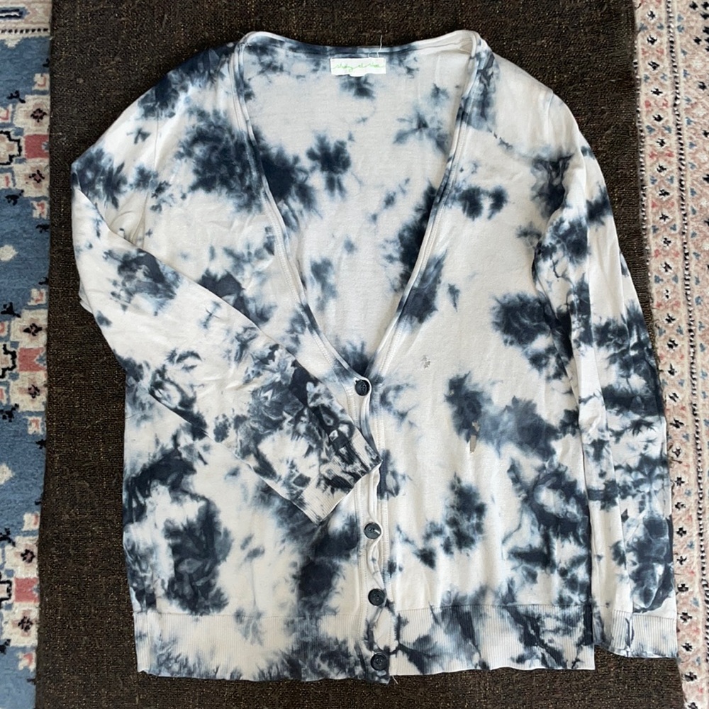 Urban Outfitters Distressed Tie-Dye Cardigan